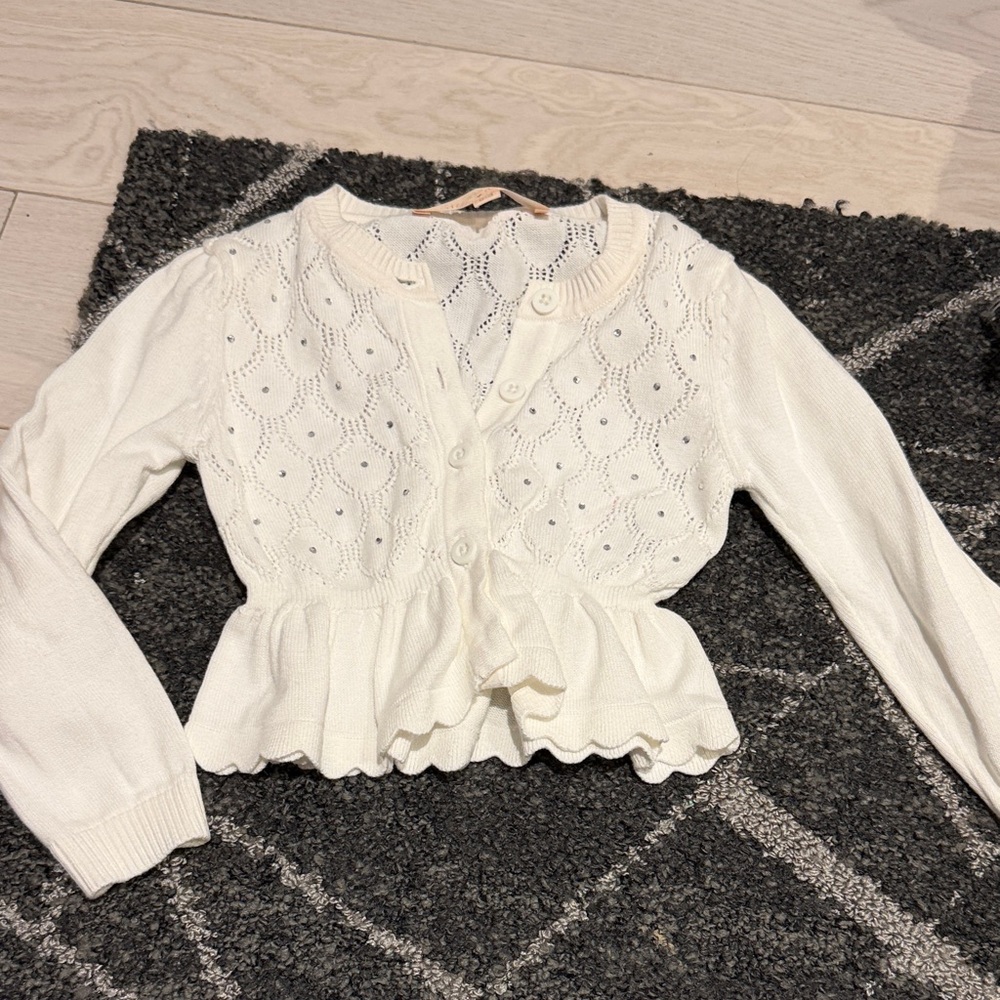 Tutu Du Monde White Knit Sweater size 2-3t